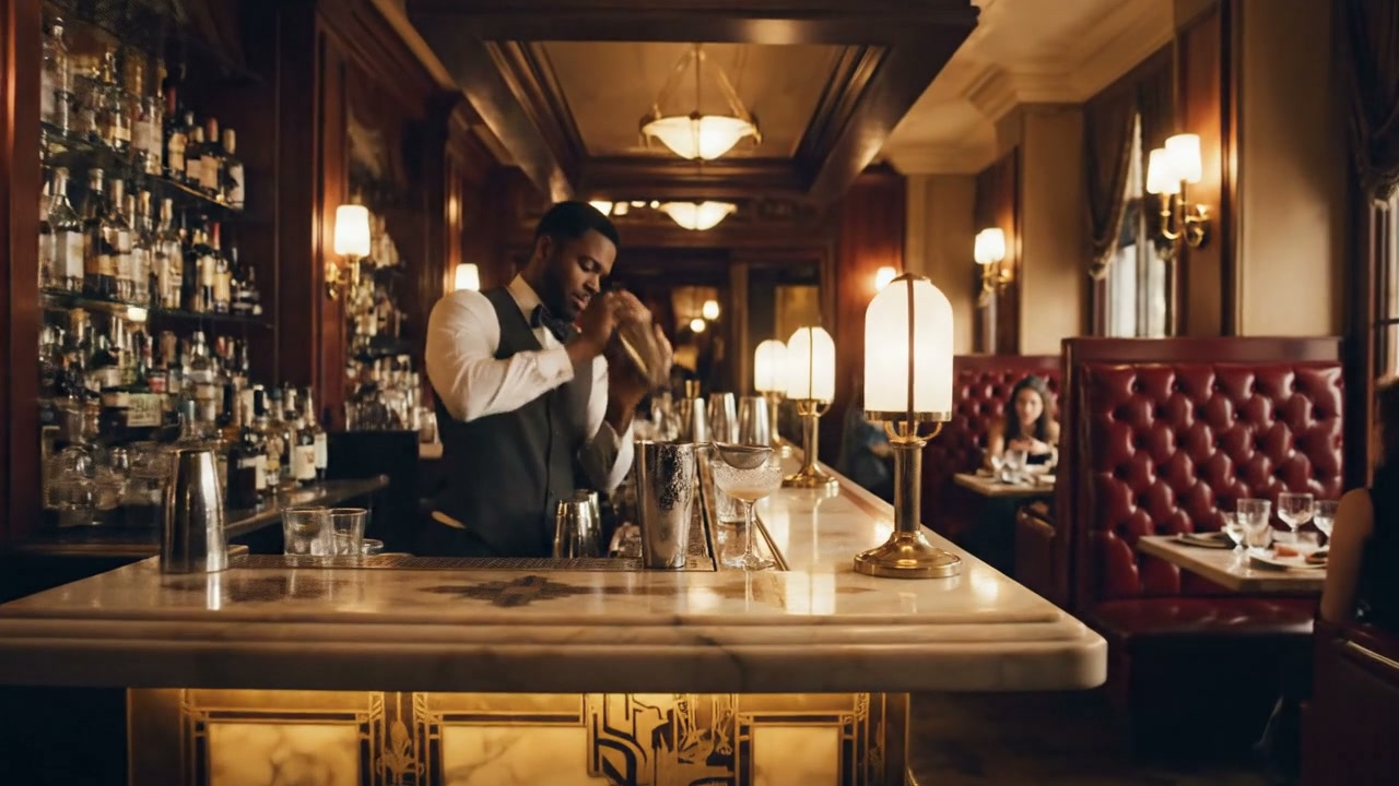 Barbary Belle concept reel — interior atmosphere and bar program